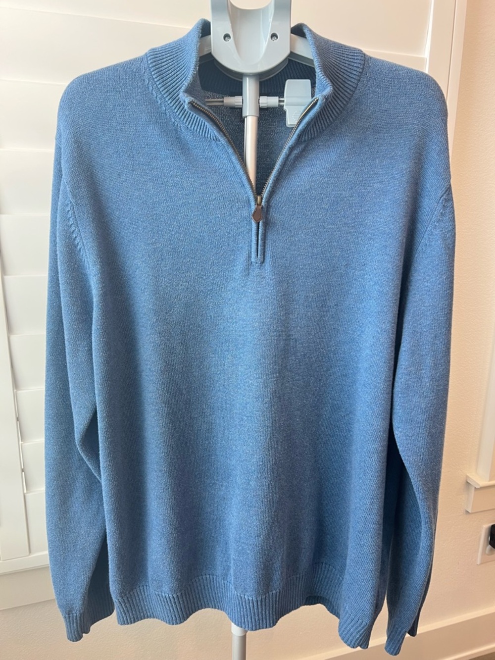 Brooks Brothers Light Blue Supima Cotton Sweater (XXL)
